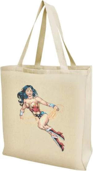 GRAPHICS & MORE Wonder Woman Character Grocery Travel Reusable Tote Bag