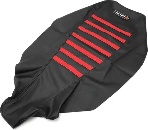 Grip Seat Cover Fit for 2004-2018 Honda TRX 450 ER/TRX 450 R Seat Wheeler Quad Multi Gripper Seat Cover #197 (Red & Black)