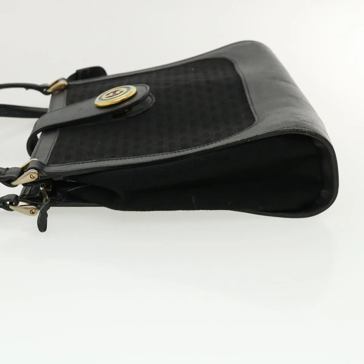 GUCCI Micro GG Canvas Shoulder Bag Black rd3454