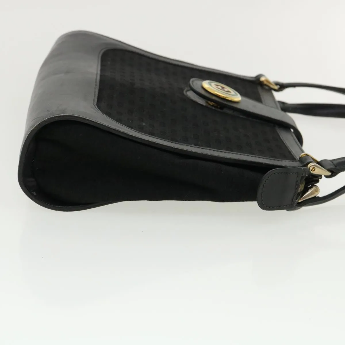 GUCCI Micro GG Canvas Shoulder Bag Black rd3454