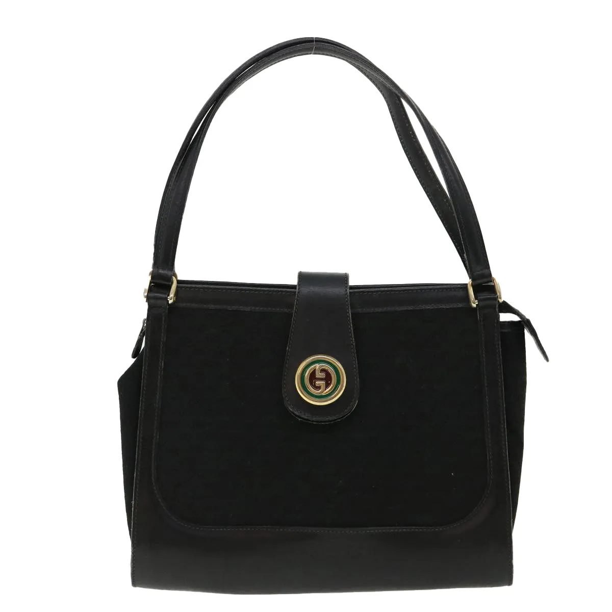 GUCCI Micro GG Canvas Shoulder Bag Black rd3454
