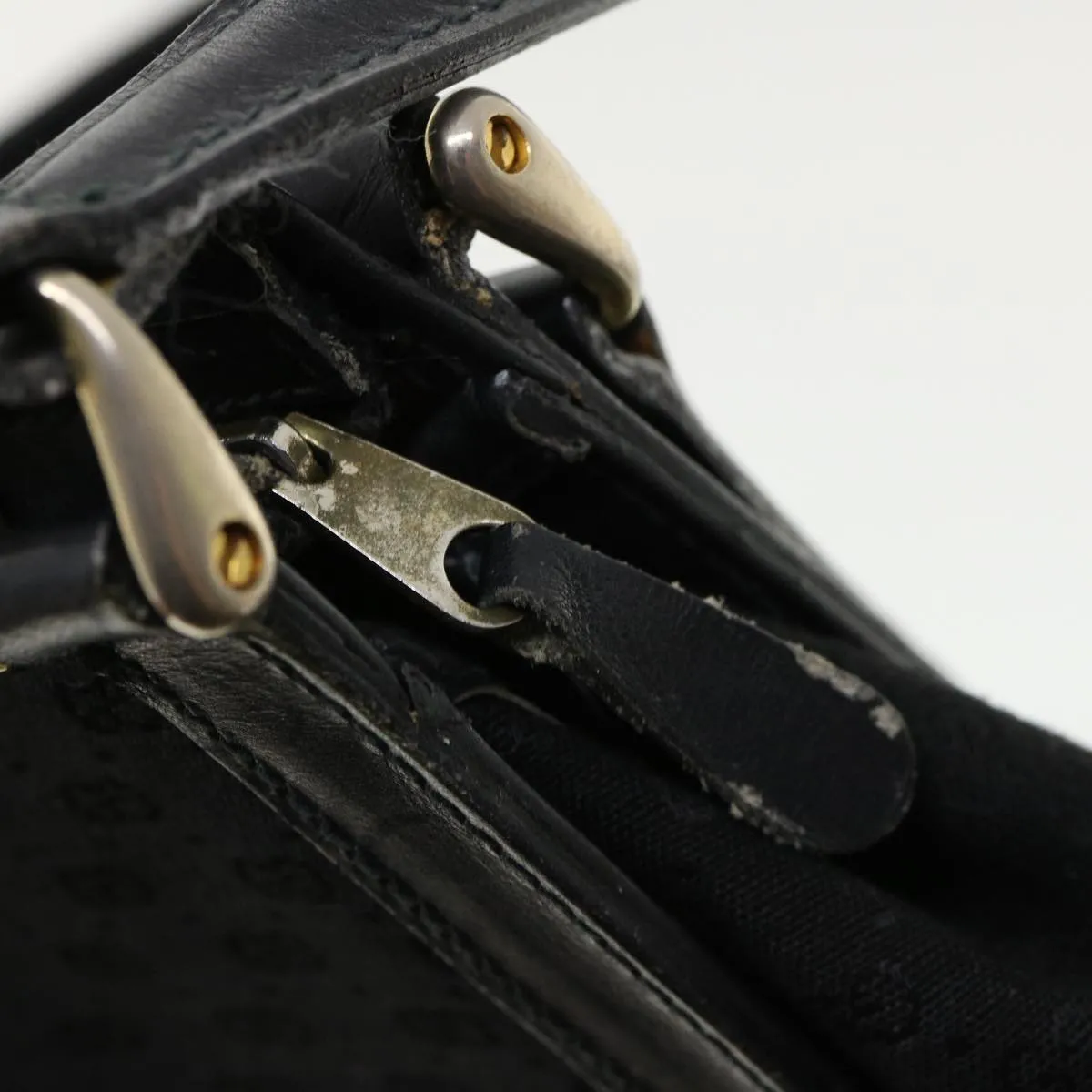 GUCCI Micro GG Canvas Shoulder Bag Black rd3454