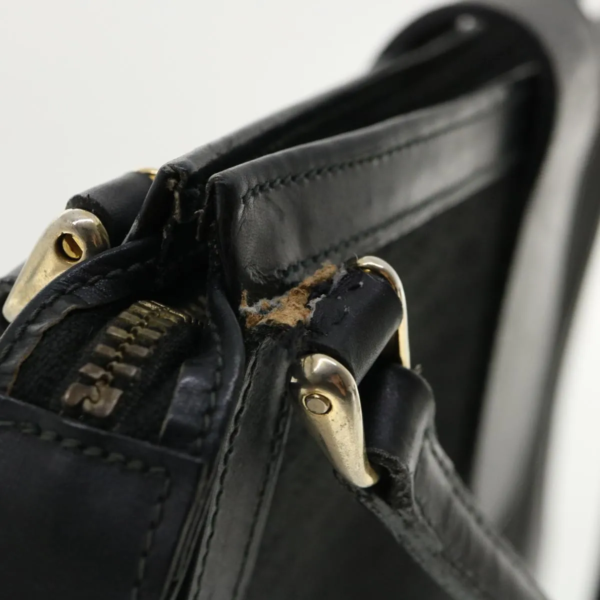 GUCCI Micro GG Canvas Shoulder Bag Black rd3454