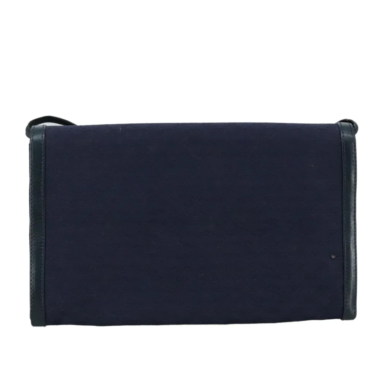 GUCCI Micro GG Canvas Shoulder Bag Navy ac3454