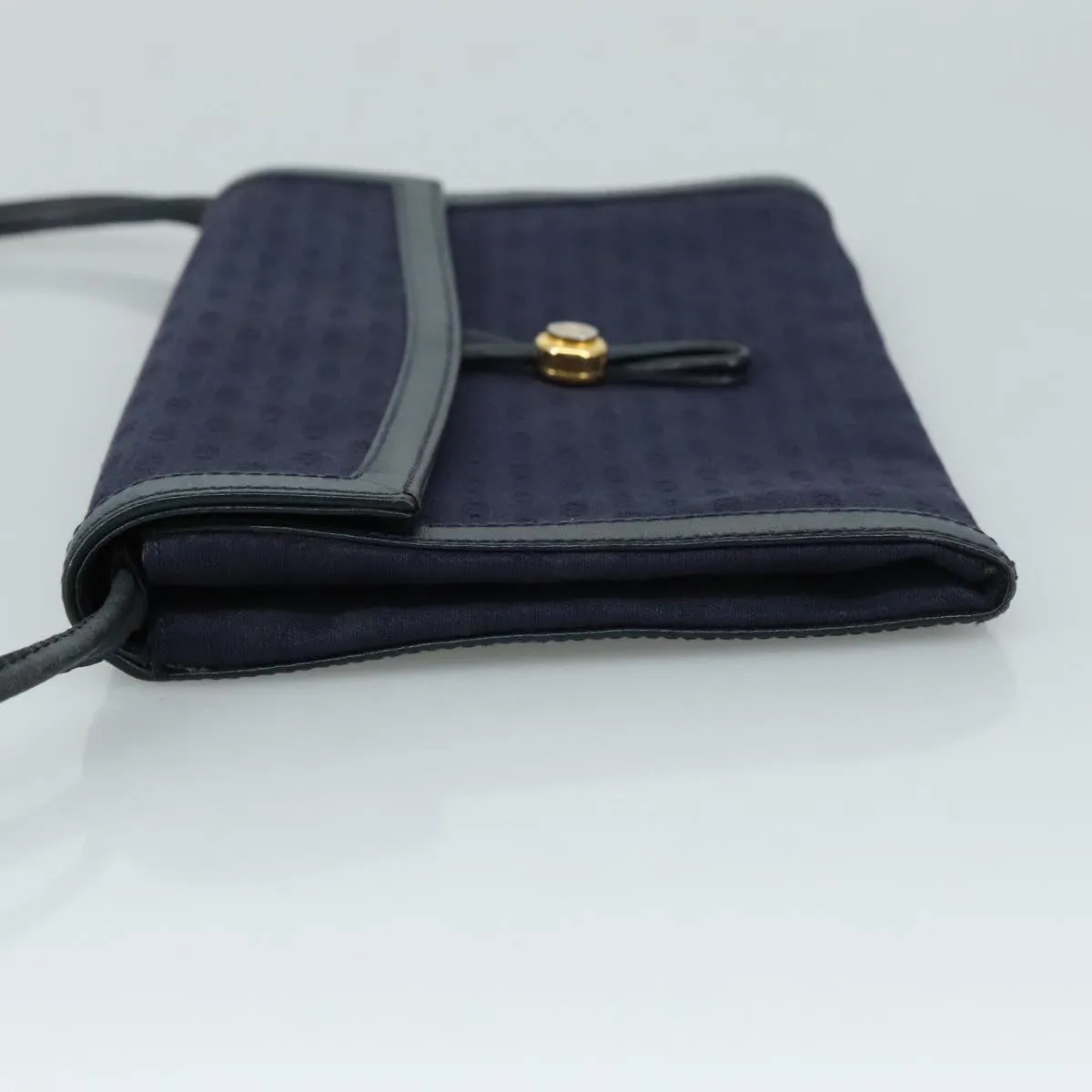 GUCCI Micro GG Canvas Shoulder Bag Navy ac3454