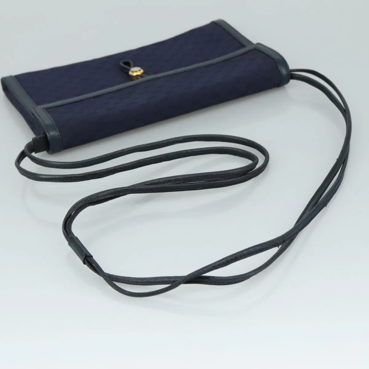 GUCCI Micro GG Canvas Shoulder Bag Navy ac3454
