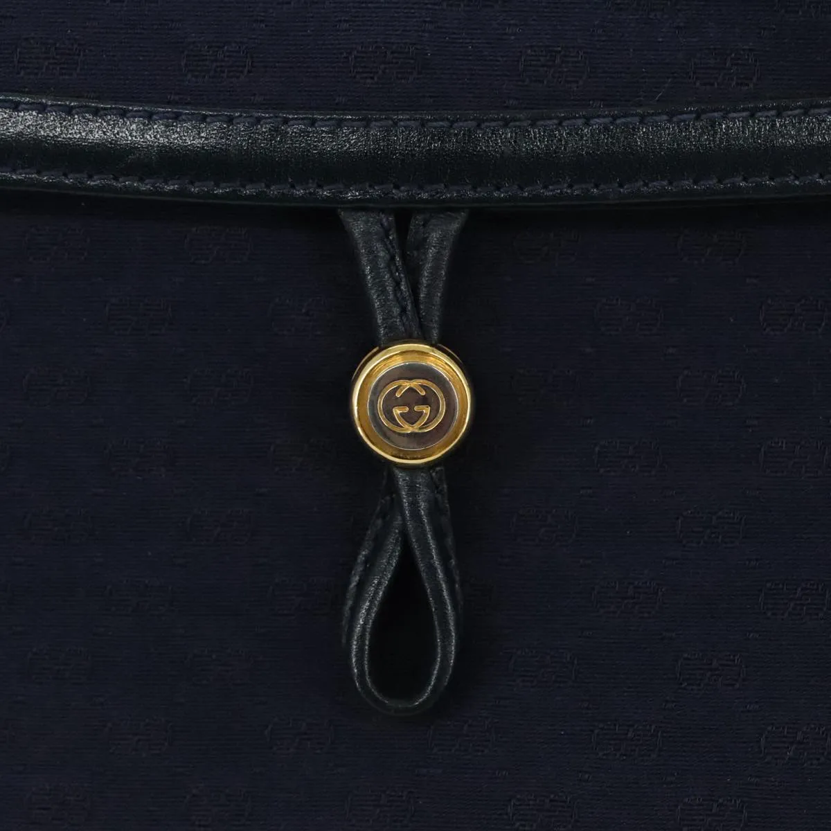 GUCCI Micro GG Canvas Shoulder Bag Navy ac3454