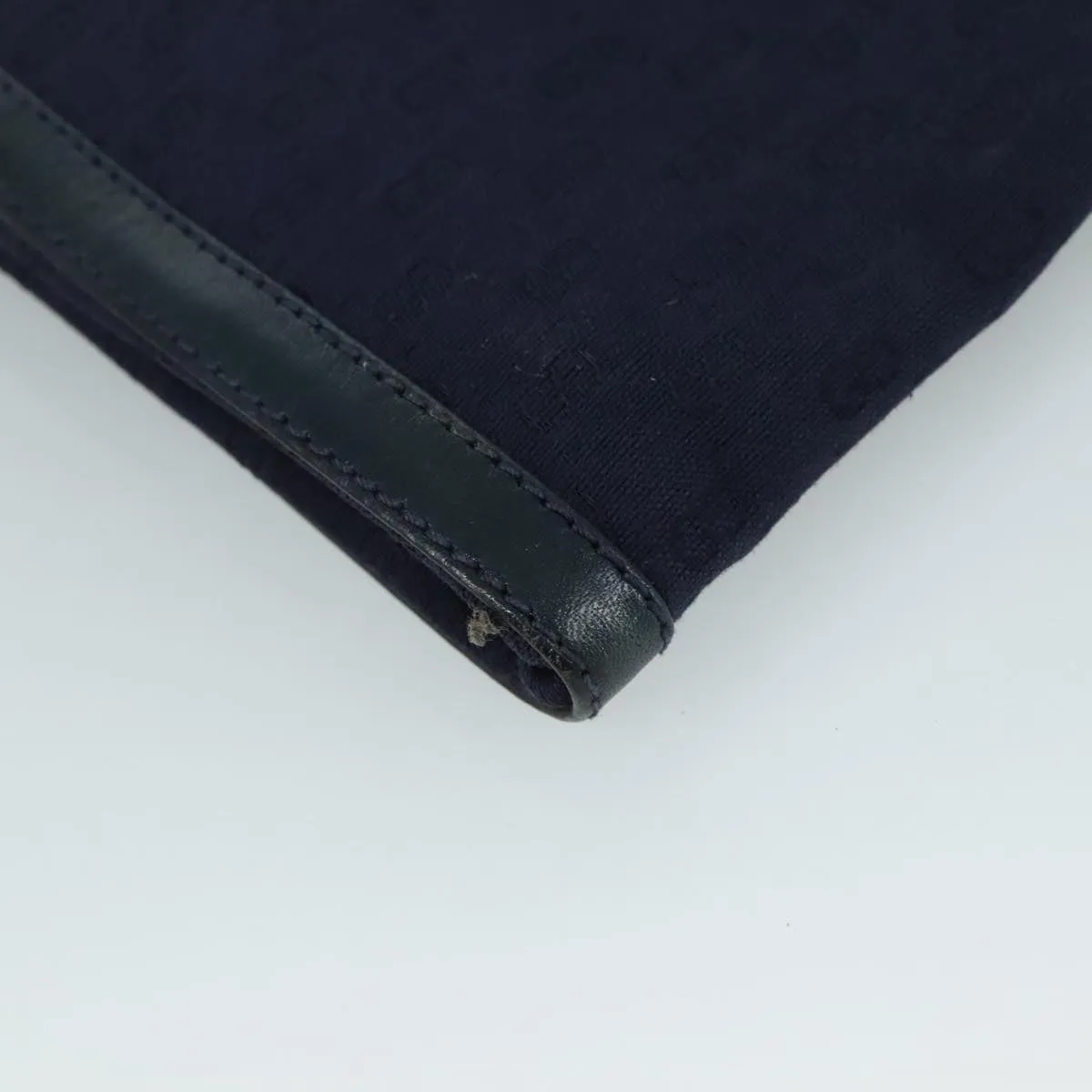 GUCCI Micro GG Canvas Shoulder Bag Navy ac3454