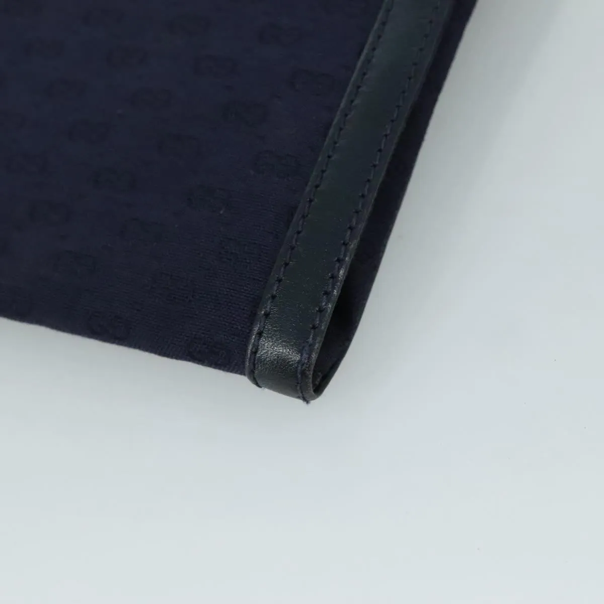 GUCCI Micro GG Canvas Shoulder Bag Navy ac3454