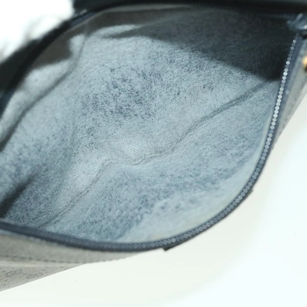 GUCCI Micro GG Canvas Shoulder Bag Navy Gray 001.56.0852 36585