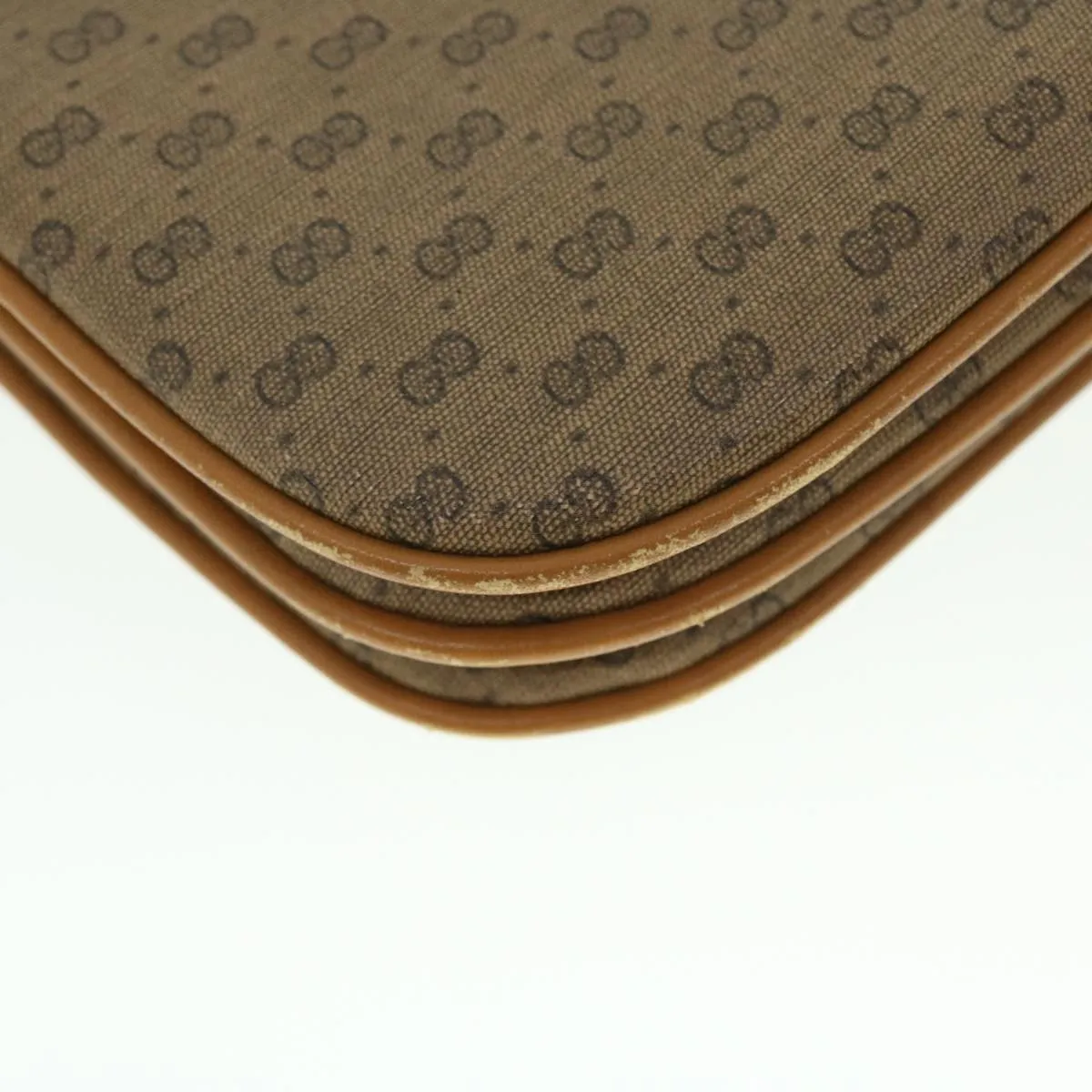 GUCCI Micro GG Canvas Shoulder Bag PVC Leather Beige 004 256 0024 52110
