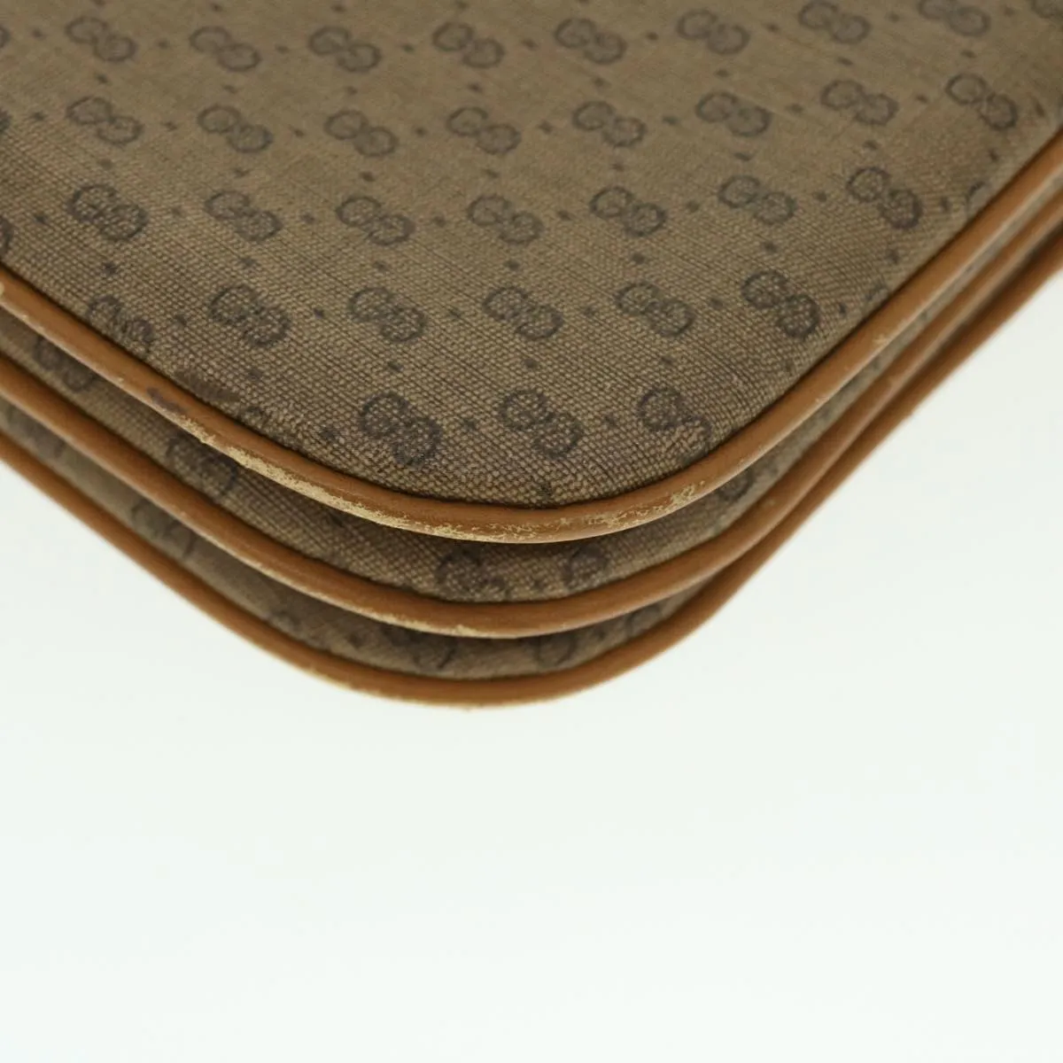 GUCCI Micro GG Canvas Shoulder Bag PVC Leather Beige 004 256 0024 52110