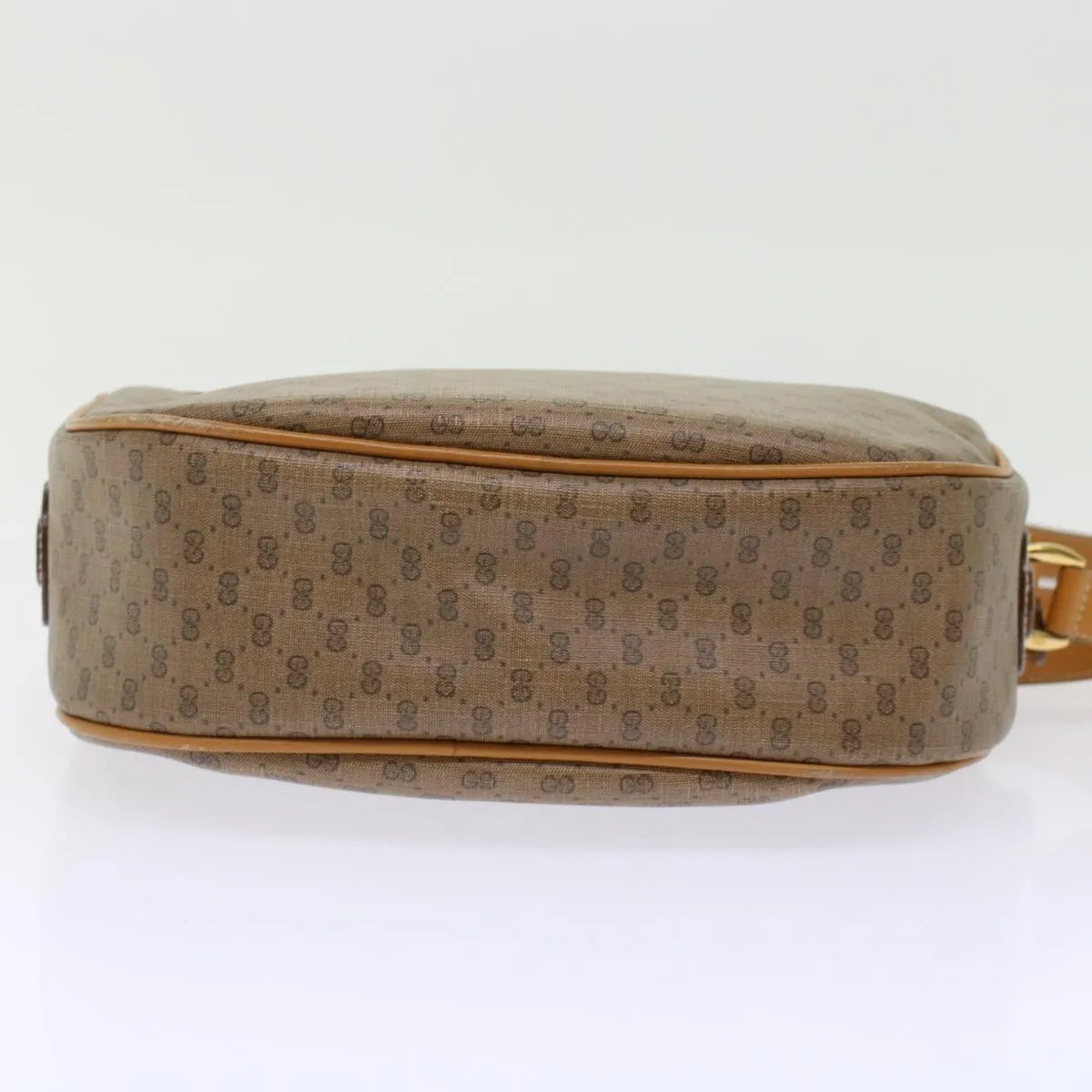GUCCI Micro GG Canvas Web Sherry Line Shoulder Bag Beige Red Green ep1231