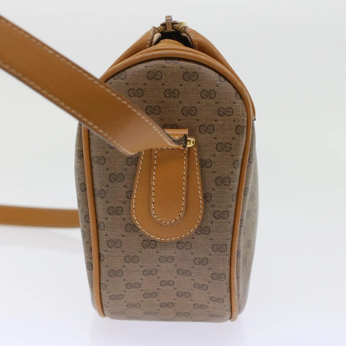 GUCCI Micro GG Canvas Web Sherry Line Shoulder Bag Beige Red Green ep1231