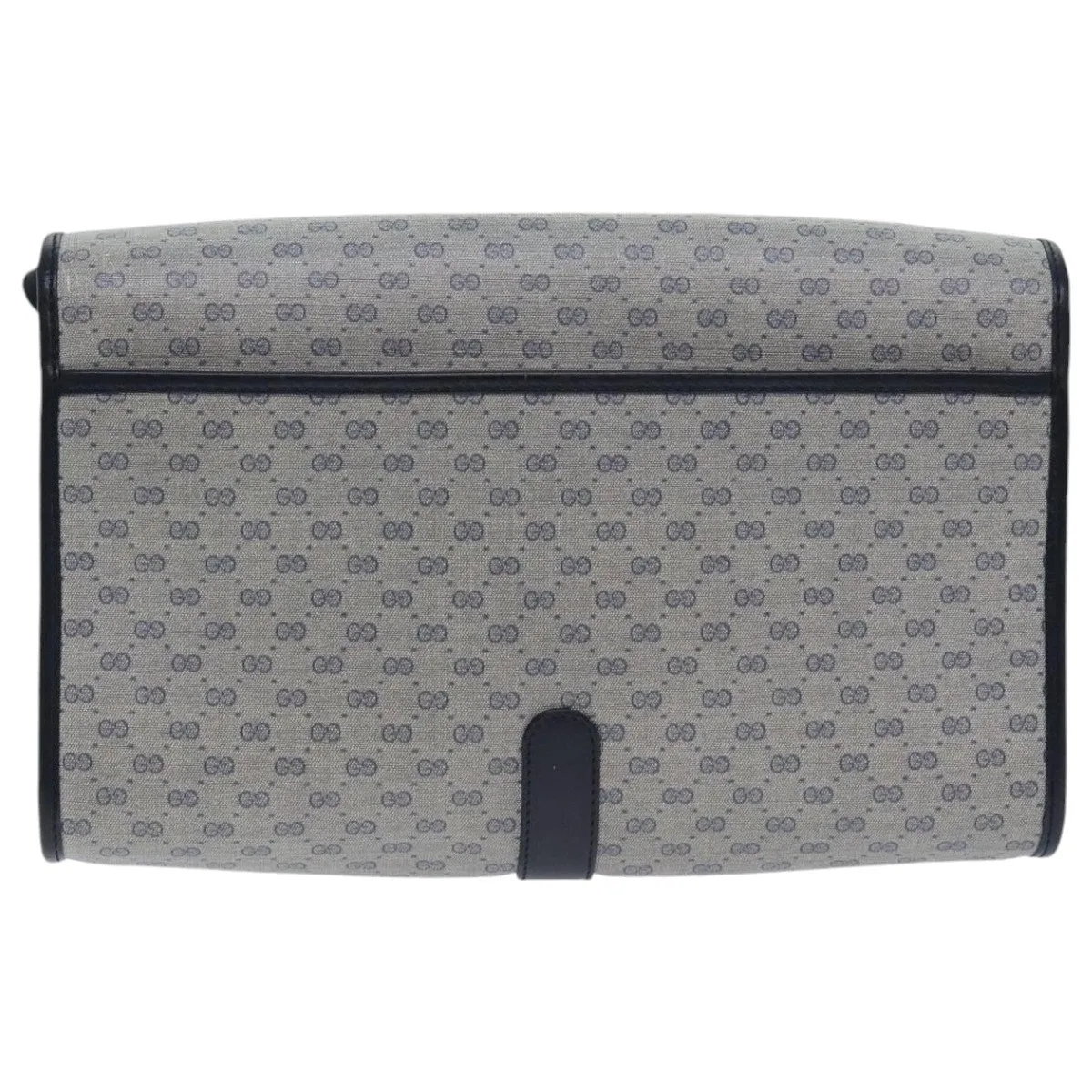 GUCCI Micro GG Supreme Shoulder Bag Navy Gold 001 115 2681 th5318
