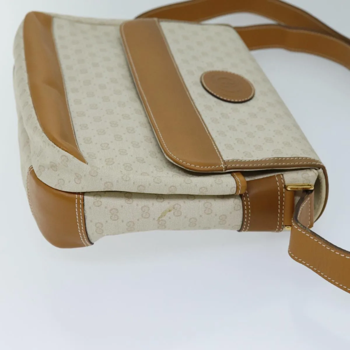 GUCCI Micro GG Supreme Shoulder Bag PVC Beige 001 106 0185 am6133