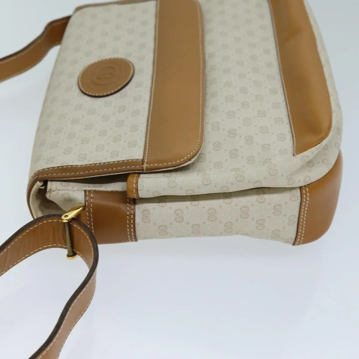GUCCI Micro GG Supreme Shoulder Bag PVC Beige 001 106 0185 am6133
