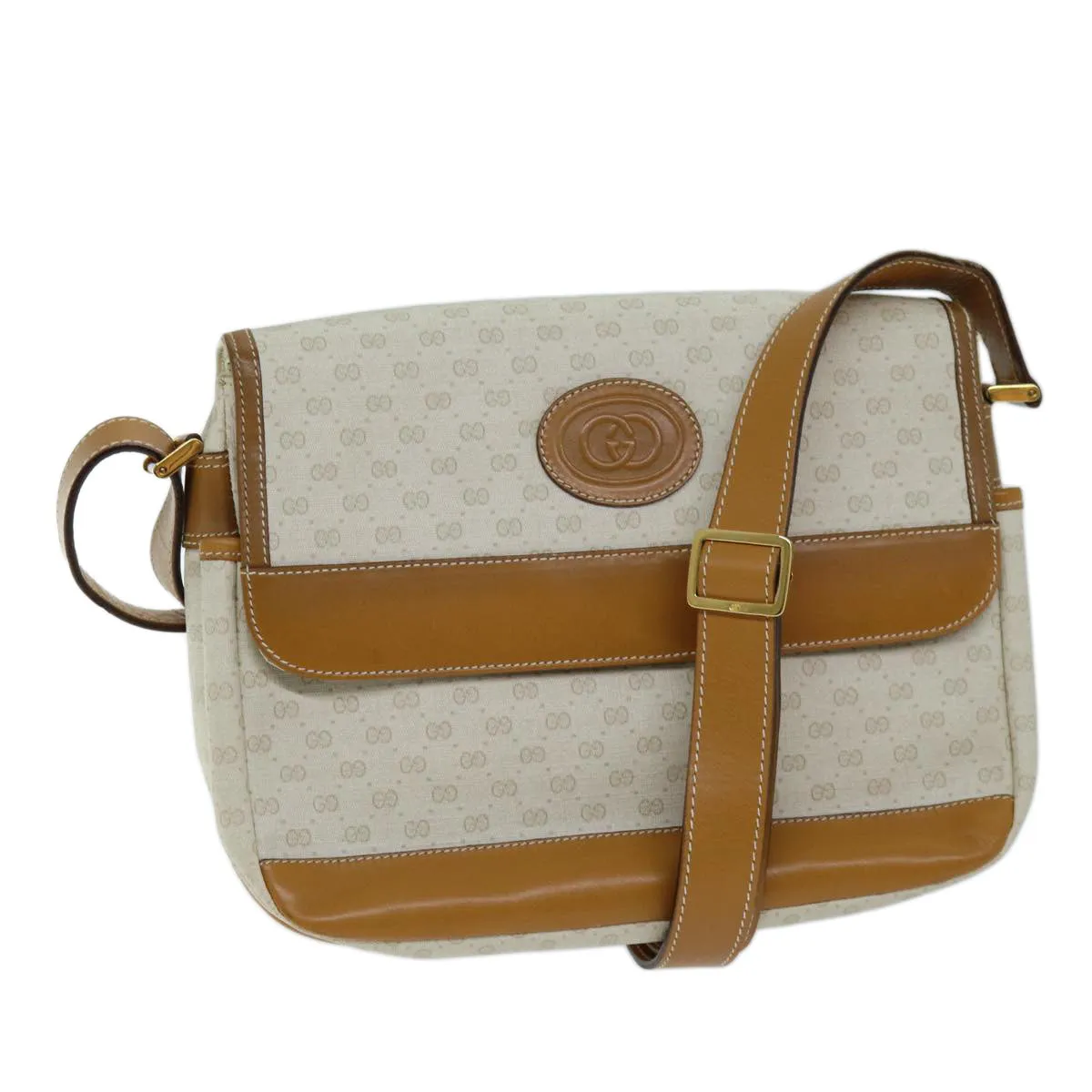 GUCCI Micro GG Supreme Shoulder Bag PVC Beige 001 106 0185 am6133