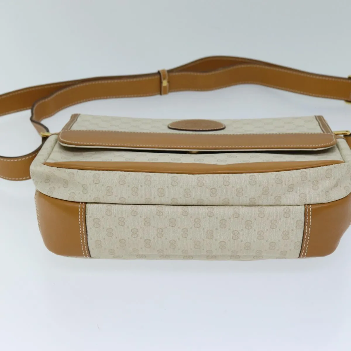 GUCCI Micro GG Supreme Shoulder Bag PVC Beige 001 106 0185 am6133