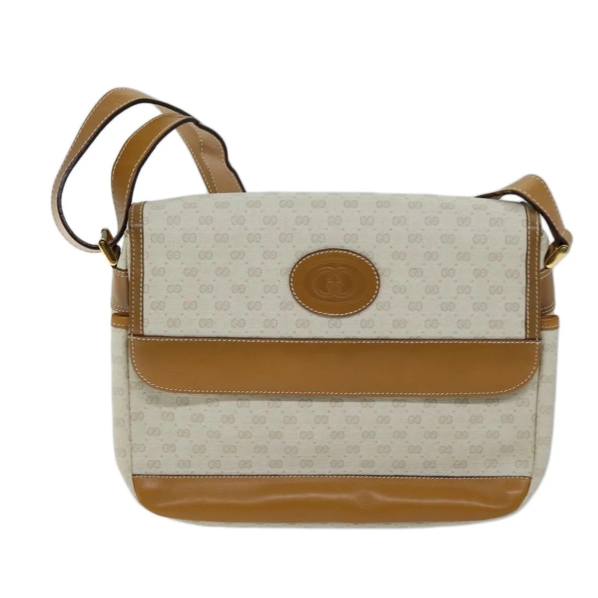 GUCCI Micro GG Supreme Shoulder Bag PVC Beige 001 106 0185 am6133