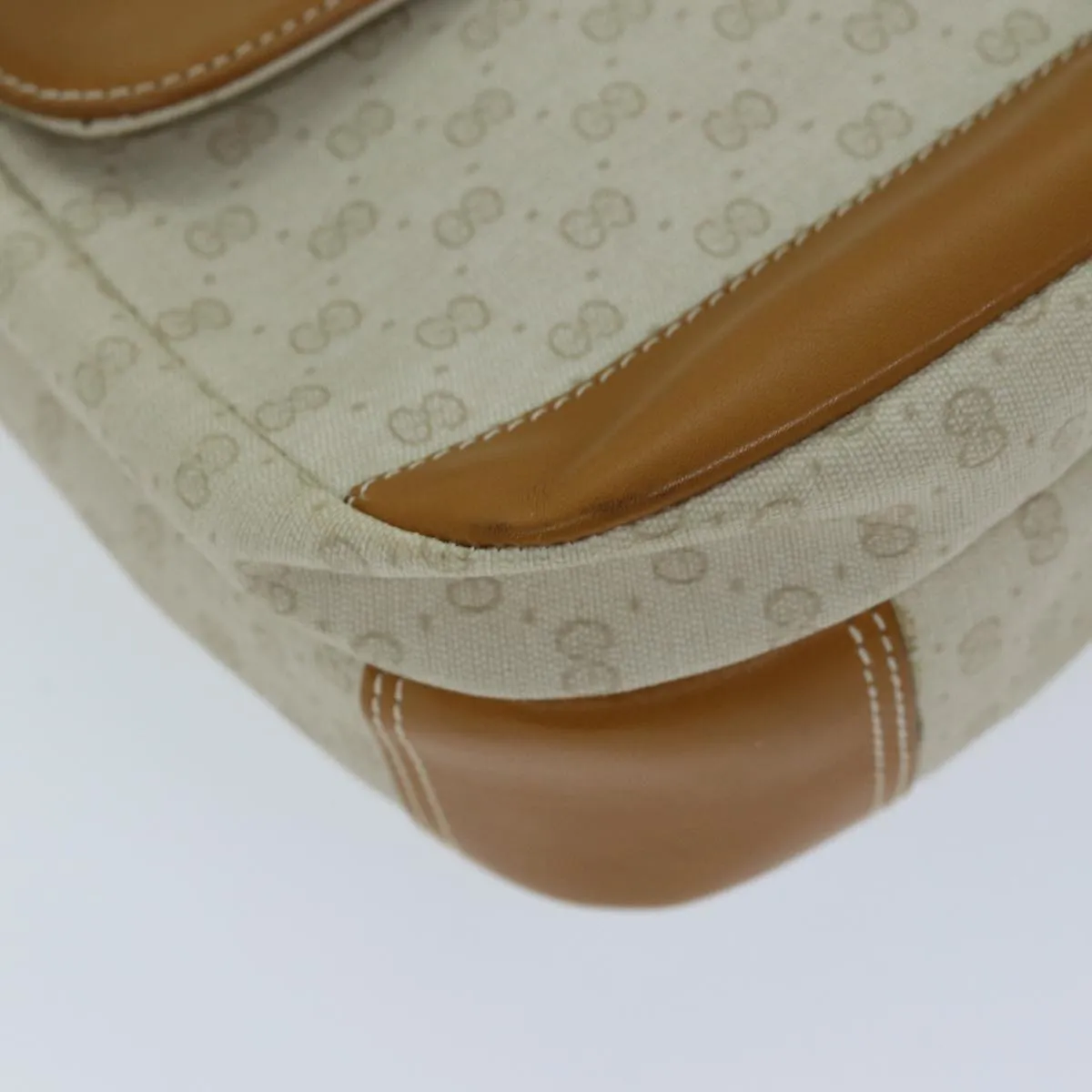GUCCI Micro GG Supreme Shoulder Bag PVC Beige 001 106 0185 am6133