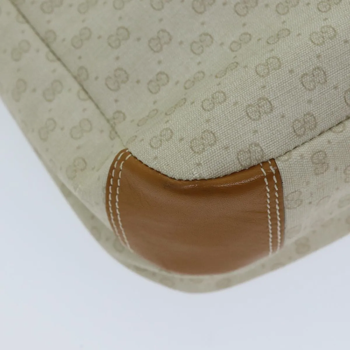 GUCCI Micro GG Supreme Shoulder Bag PVC Beige 001 106 0185 am6133