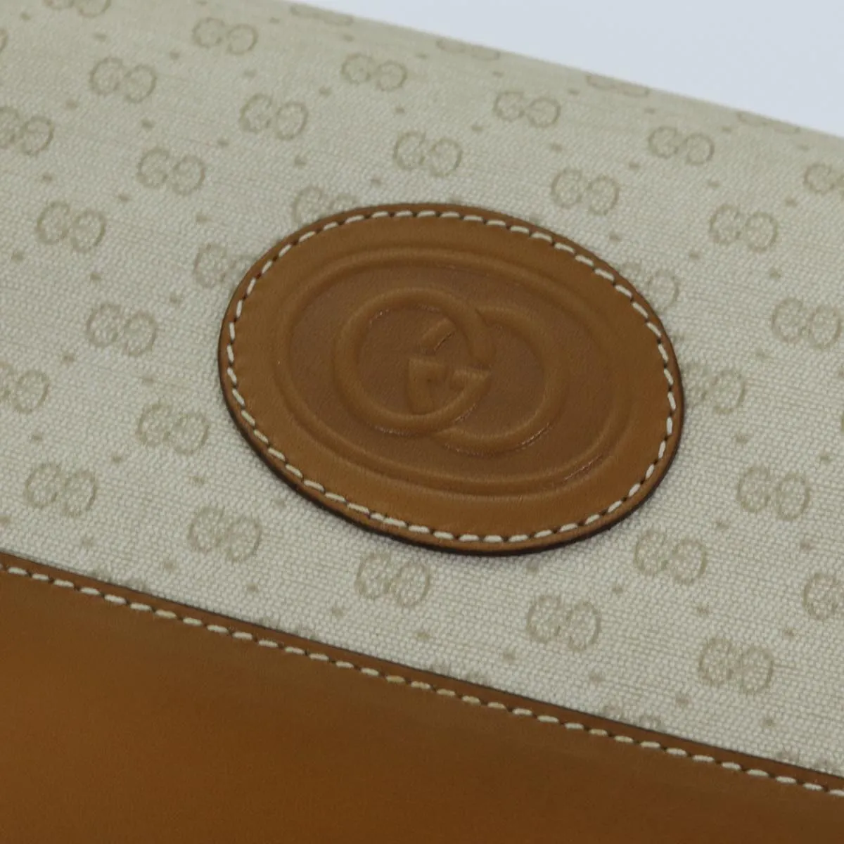 GUCCI Micro GG Supreme Shoulder Bag PVC Beige 001 106 0185 am6133