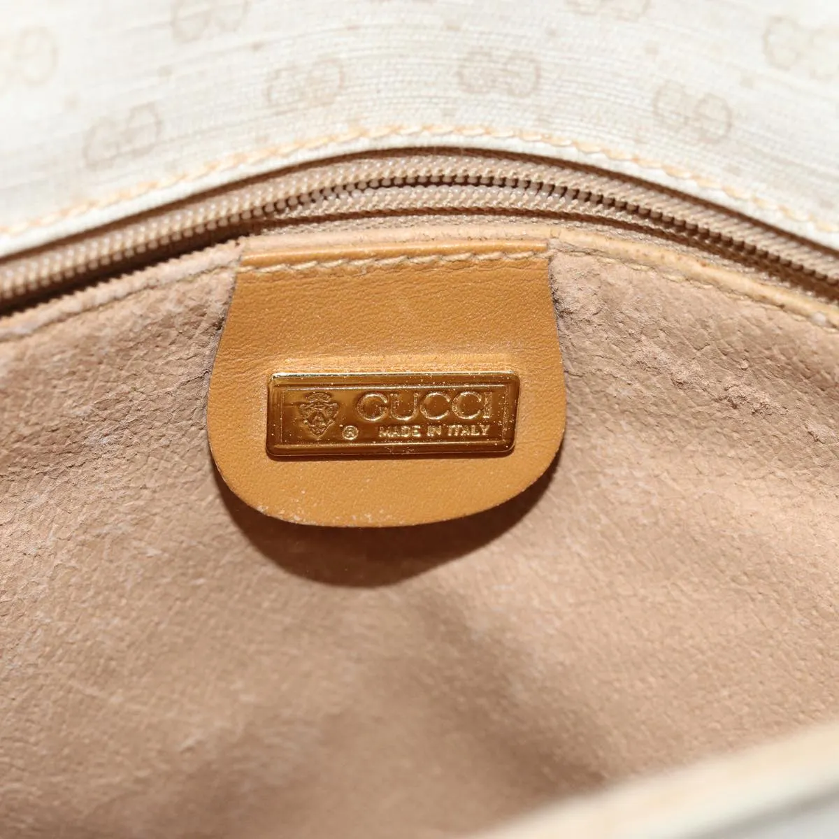 GUCCI Micro GG Supreme Shoulder Bag PVC Beige 001 106 0185 am6133