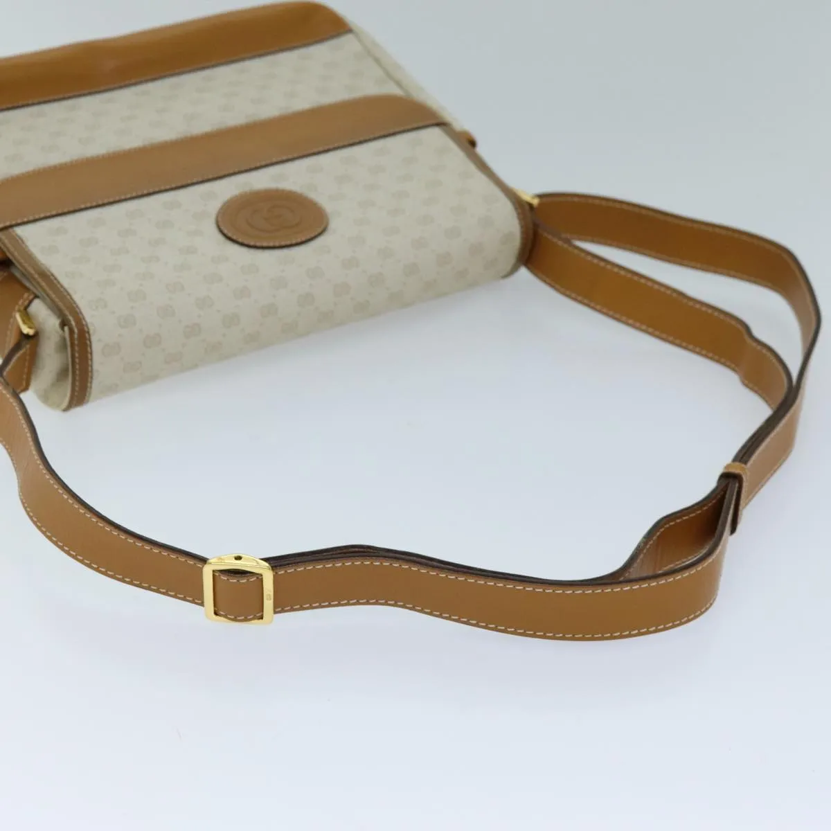 GUCCI Micro GG Supreme Shoulder Bag PVC Beige 001 106 0185 am6133