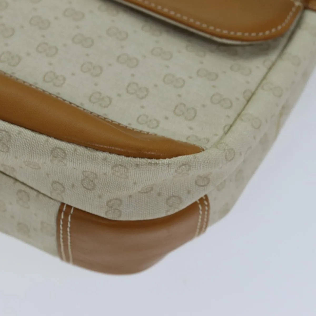 GUCCI Micro GG Supreme Shoulder Bag PVC Beige 001 106 0185 am6133