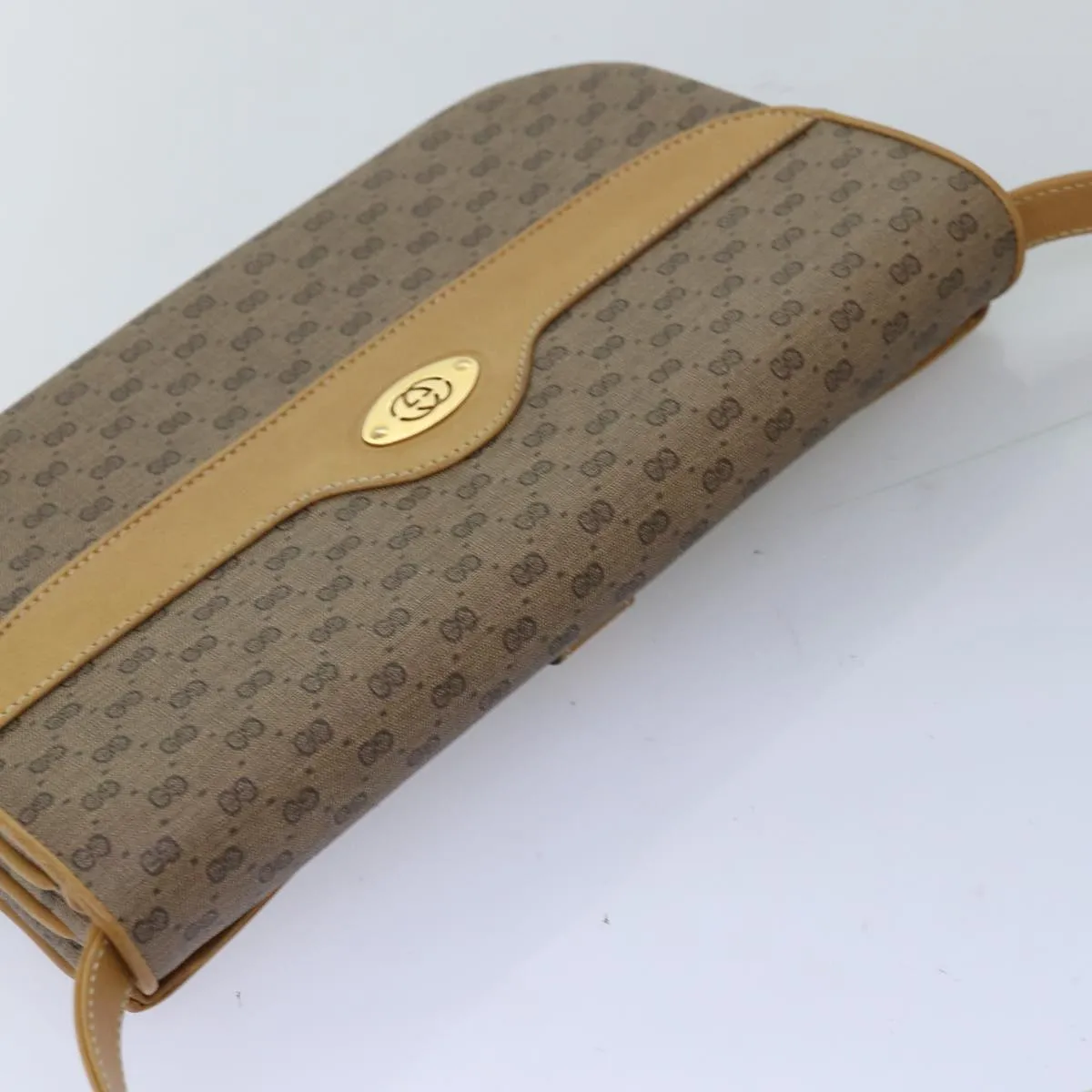GUCCI Micro GG Supreme Shoulder Bag PVC Beige 004 106 0024 yk12533