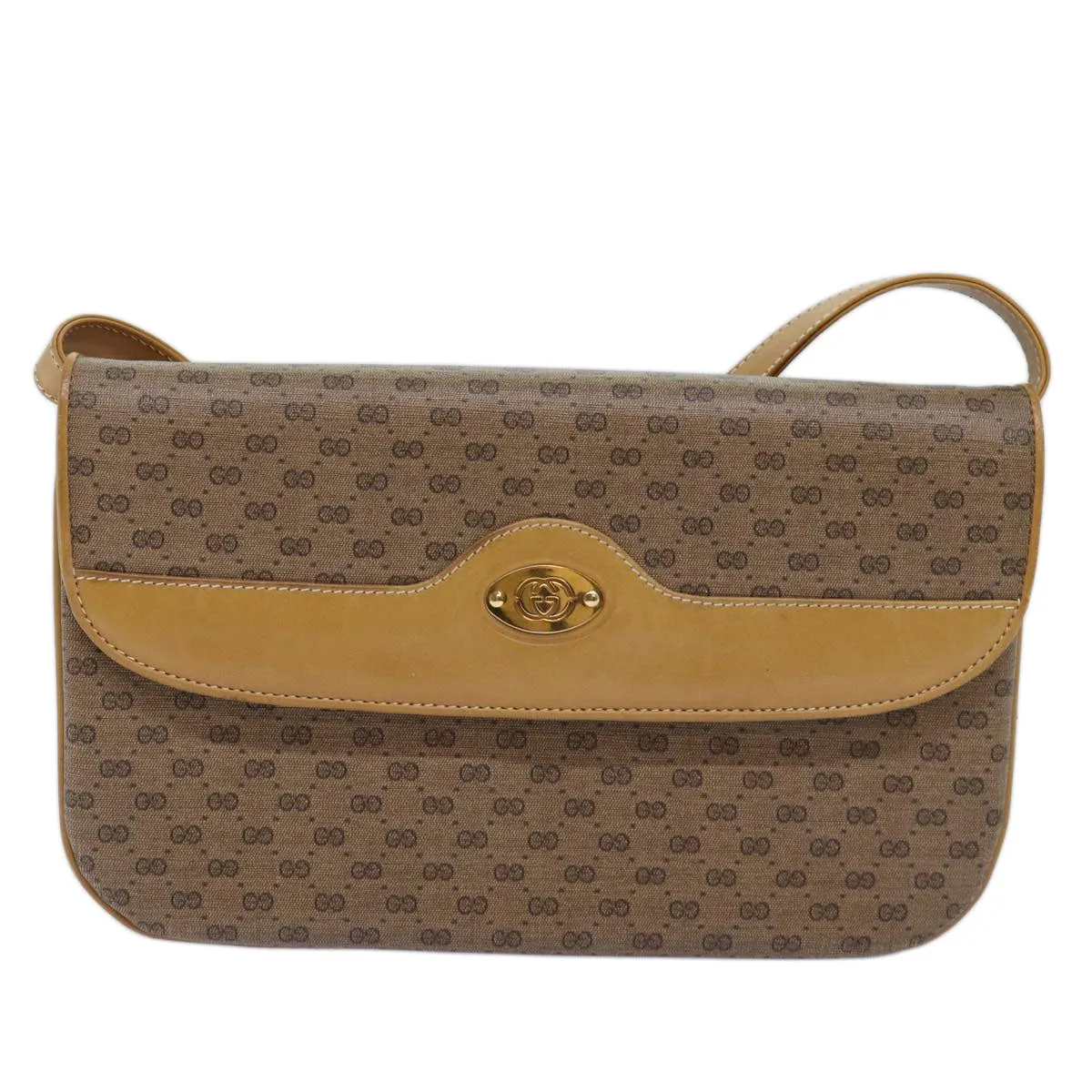 GUCCI Micro GG Supreme Shoulder Bag PVC Beige 004 106 0024 yk12533