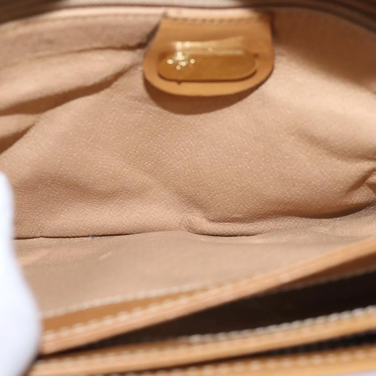 GUCCI Micro GG Supreme Shoulder Bag PVC Beige 004 106 0024 yk12533