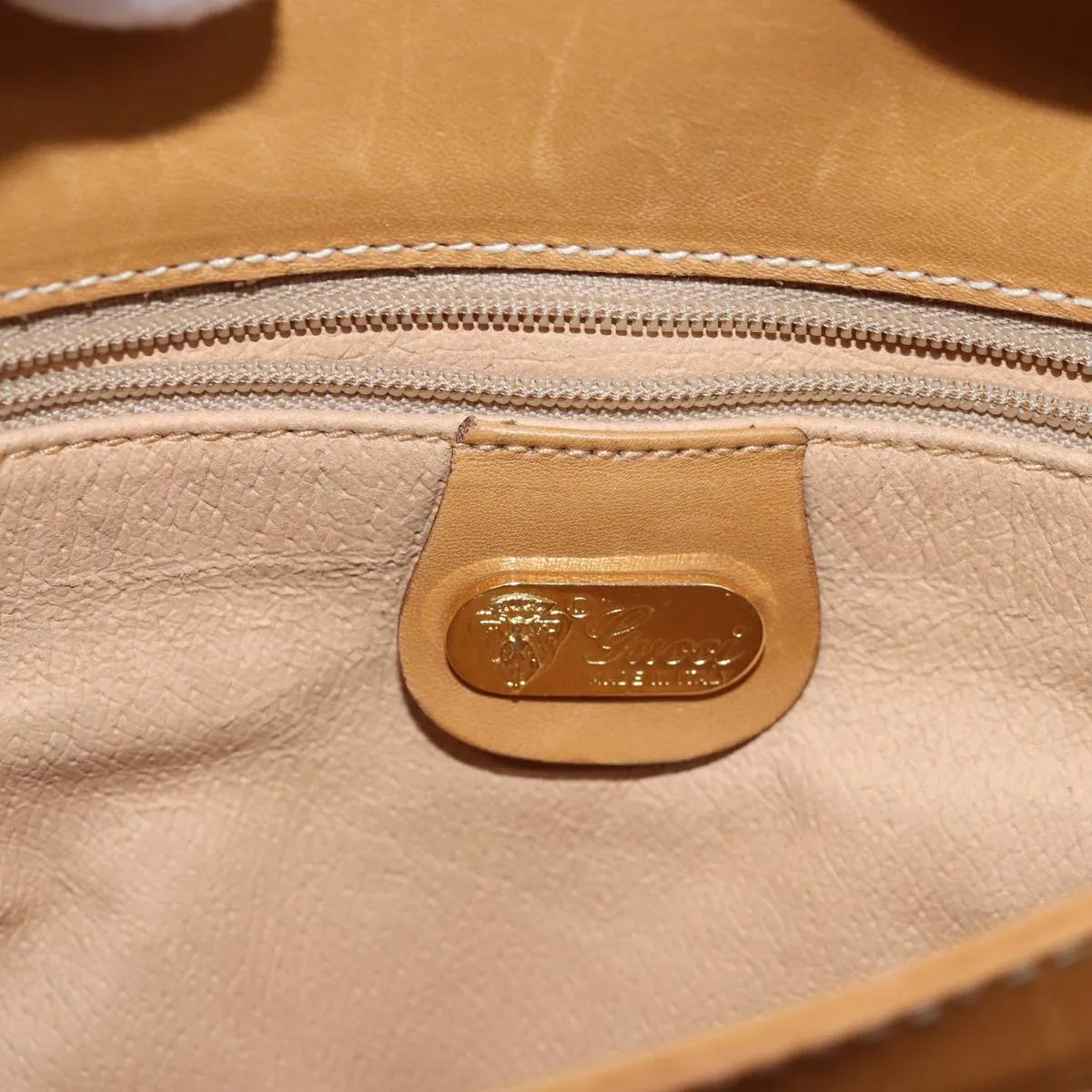 GUCCI Micro GG Supreme Shoulder Bag PVC Beige 004 106 0024 yk12533