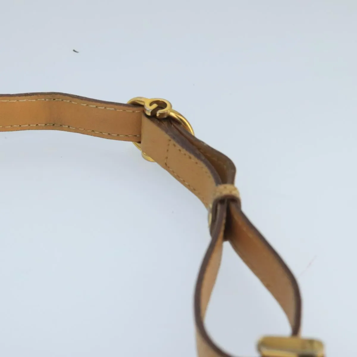 GUCCI Micro GG Supreme Shoulder Bag PVC Beige Gold 001 104 0551 99407