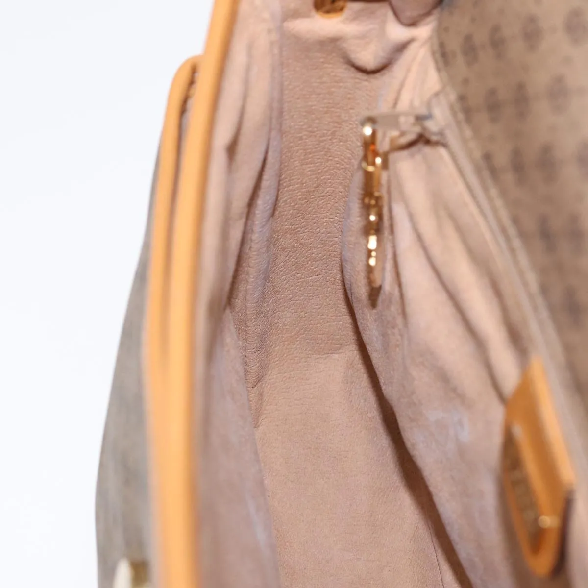 GUCCI Micro GG Supreme Shoulder Bag PVC Beige Gold 001 116 0925 ep5667