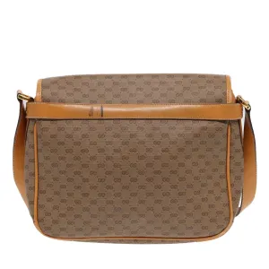 GUCCI Micro GG Supreme Shoulder Bag PVC Beige Gold 001 116 0925 ep5667