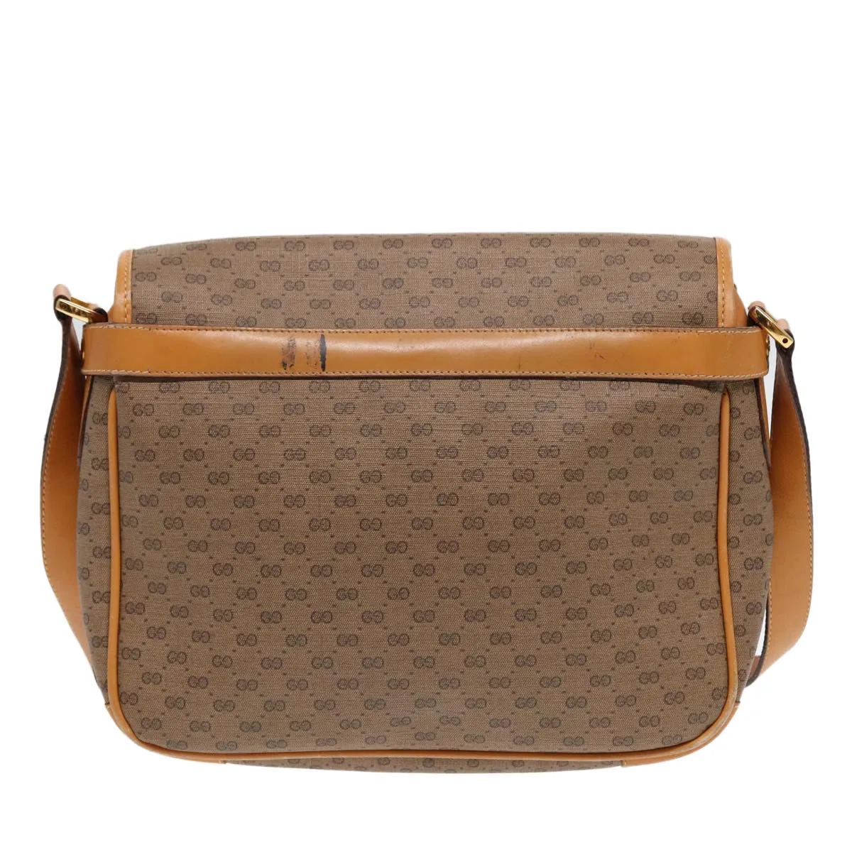 GUCCI Micro GG Supreme Shoulder Bag PVC Beige Gold 001 116 0925 ep5667