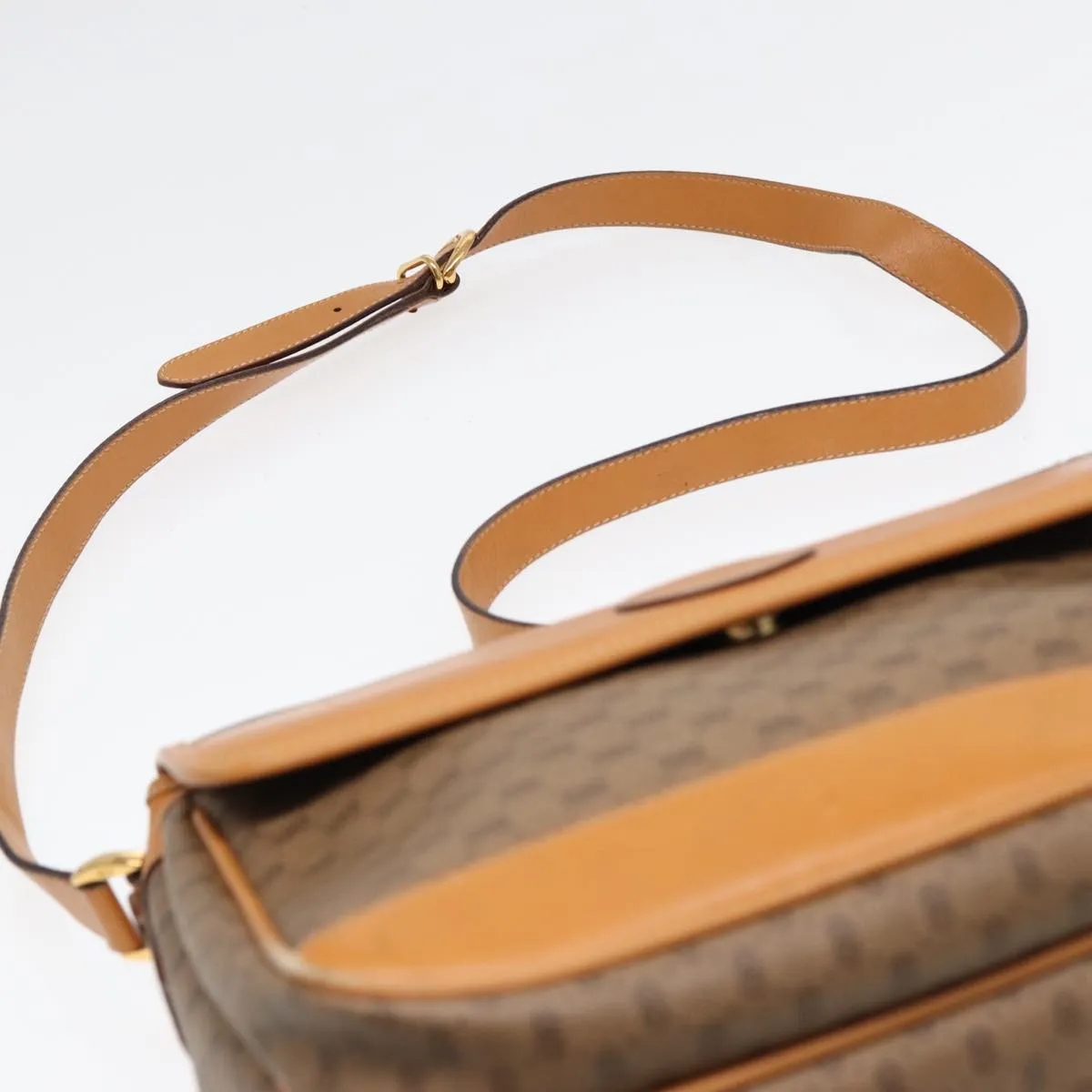 GUCCI Micro GG Supreme Shoulder Bag PVC Beige Gold 001 116 0925 ep5667