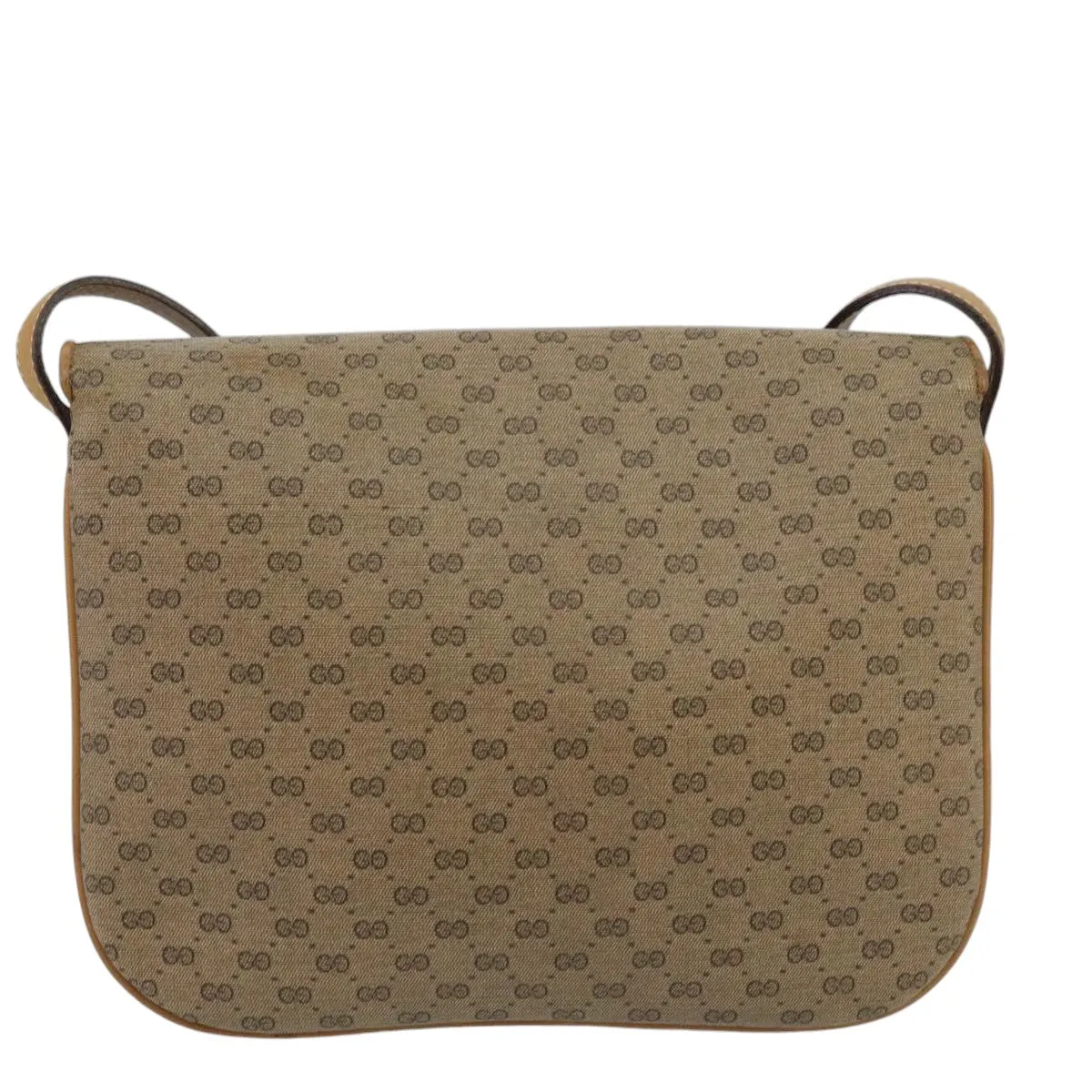 GUCCI Micro GG Supreme Shoulder Bag PVC Beige Gold 001 406 1780 100267