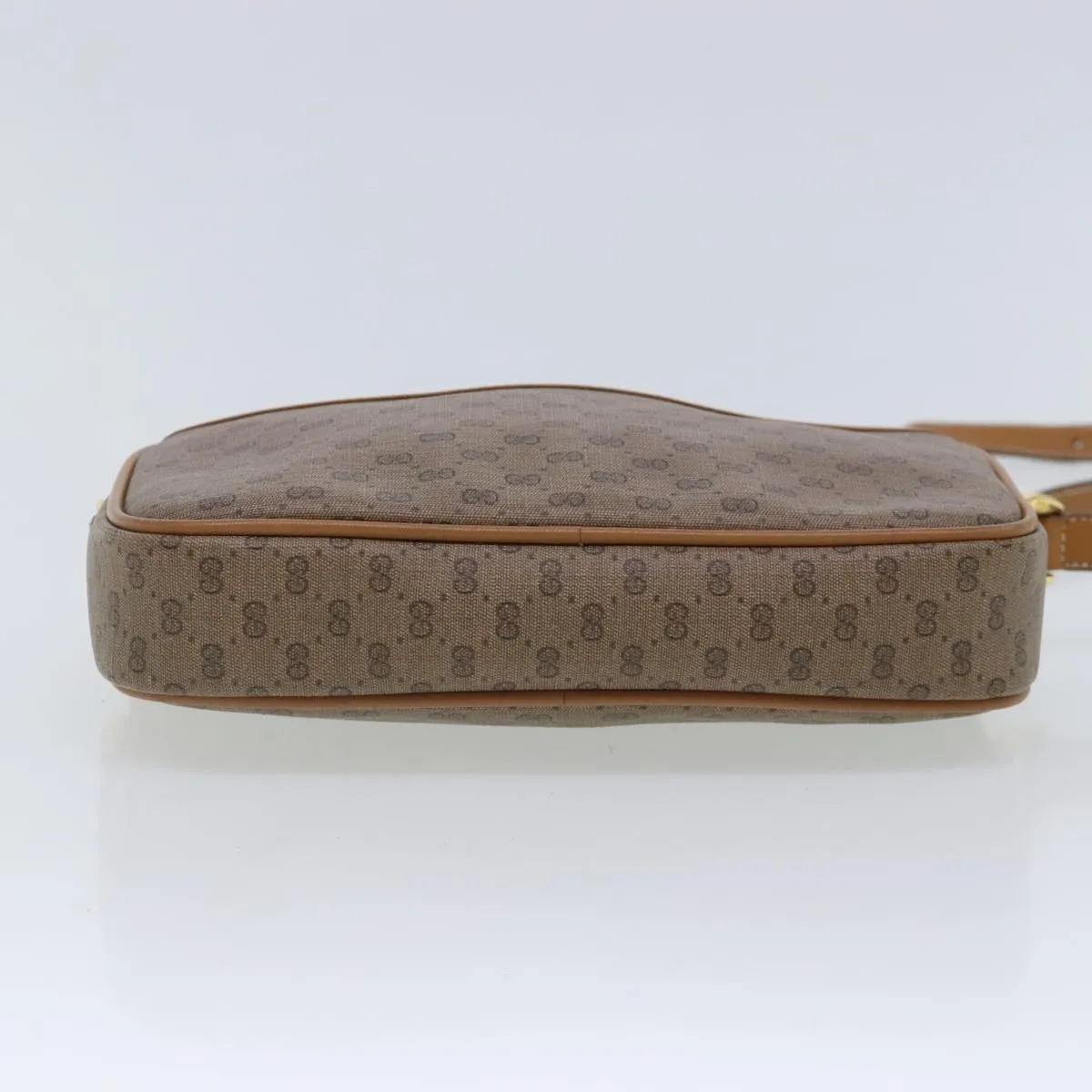 GUCCI Micro GG Supreme Shoulder Bag PVC Beige Gold 007 113 0095 94797