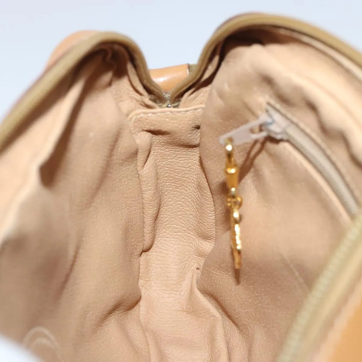 GUCCI Micro GG Supreme Shoulder Bag PVC Beige Gold 007 113 0095 94797