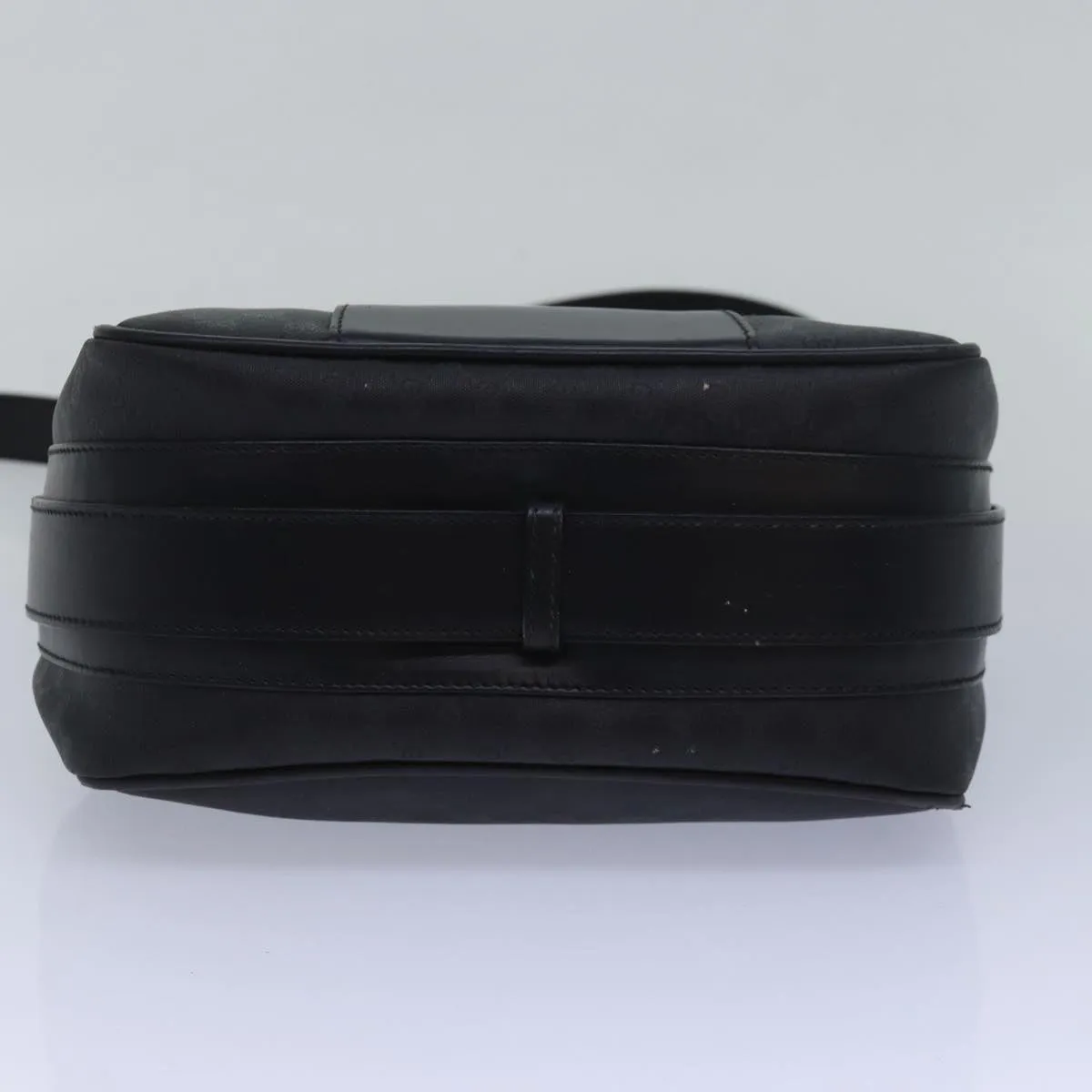 GUCCI Micro GG Supreme Shoulder Bag PVC Black 80932