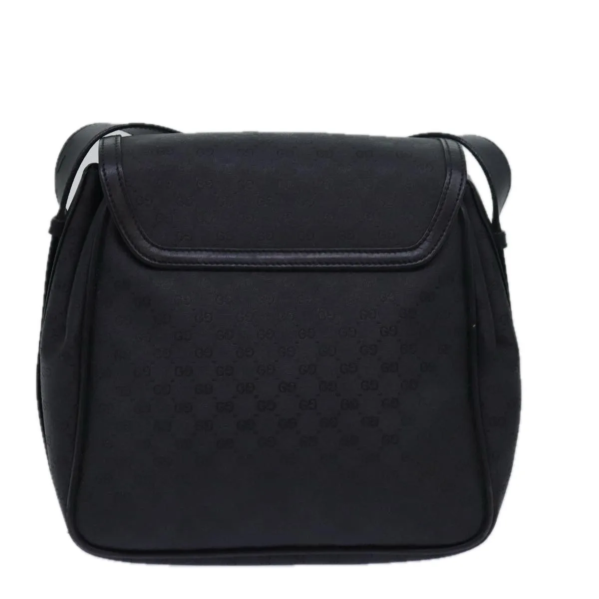 GUCCI Micro GG Supreme Shoulder Bag PVC Black 80932