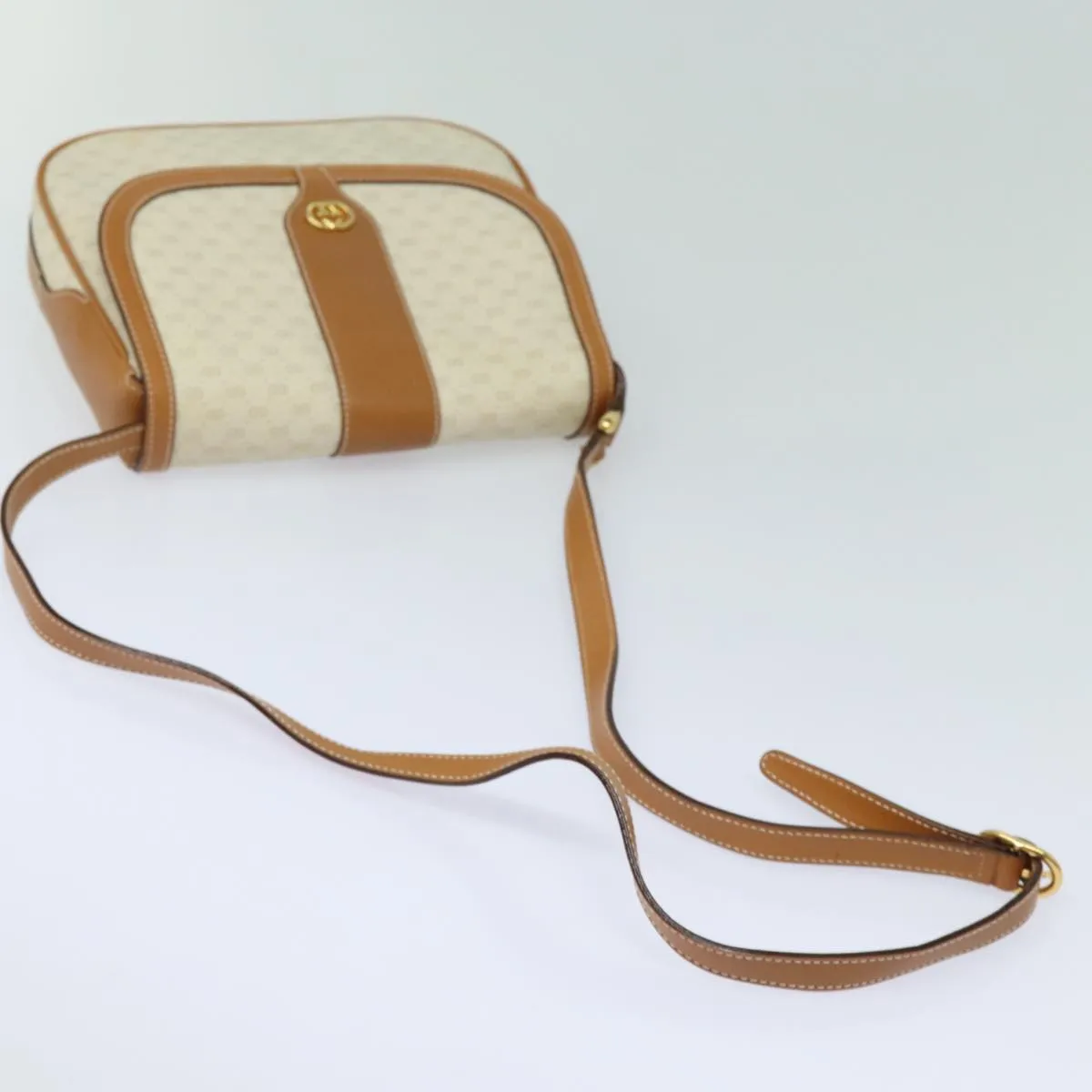 GUCCI Micro GG Supreme Shoulder Bag PVC Leather Beige 001 41 4425 yk13040