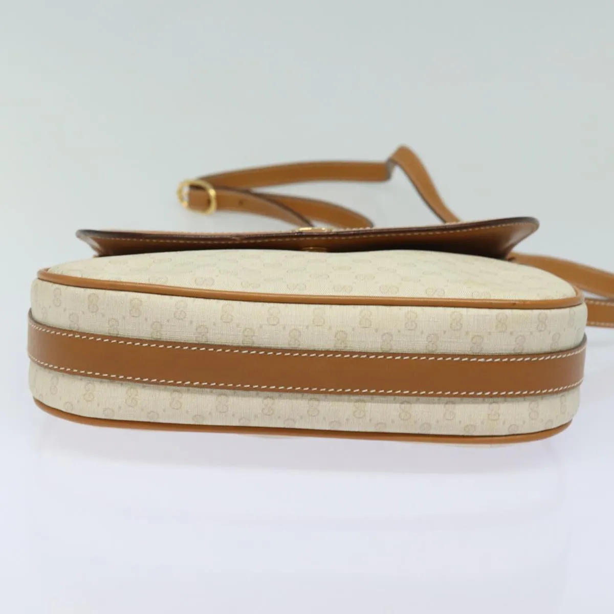 GUCCI Micro GG Supreme Shoulder Bag PVC Leather Beige 001 41 4425 yk13040