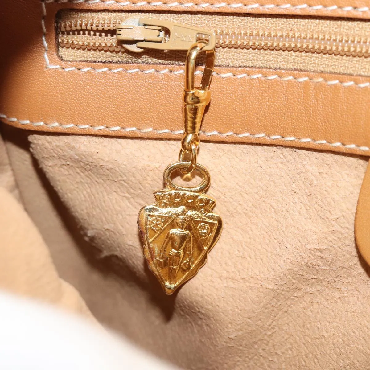 GUCCI Micro GG Supreme Shoulder Bag PVC Leather Beige 001 41 4425 yk13040