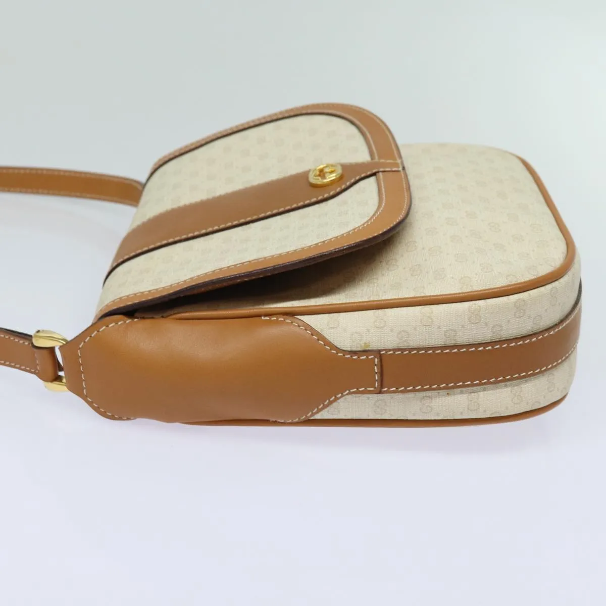 GUCCI Micro GG Supreme Shoulder Bag PVC Leather Beige 001 41 4425 yk13040