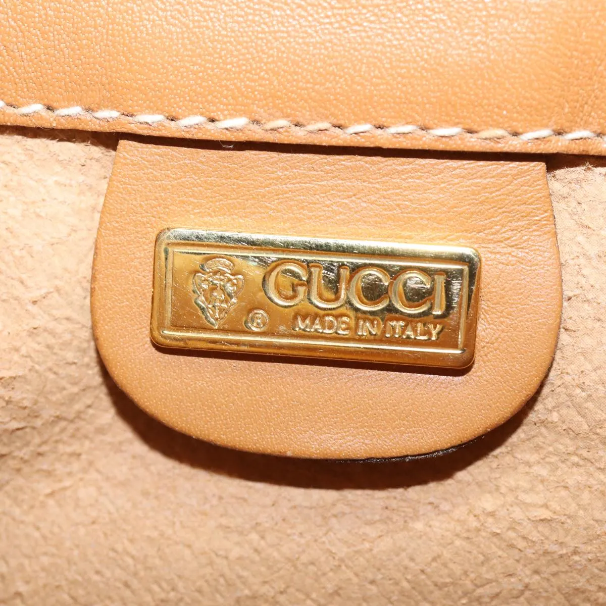 GUCCI Micro GG Supreme Shoulder Bag PVC Leather Beige 001 41 4425 yk13040