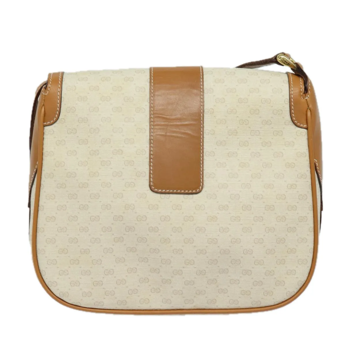 GUCCI Micro GG Supreme Shoulder Bag PVC Leather Beige 001 41 4425 yk13040